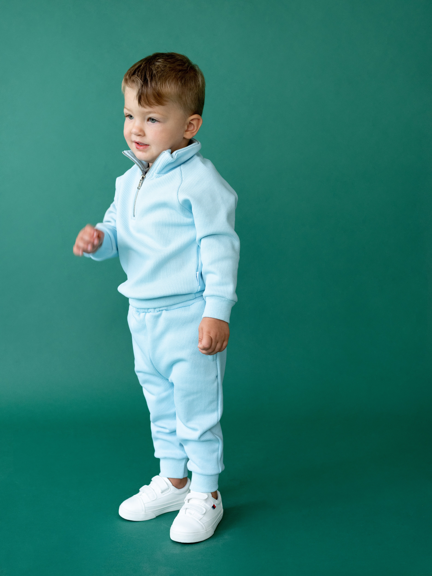 Childs Fleece Tracksuit - Frost Blue - 1-10yrs