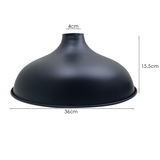 360mm Metal Lights Easy Fit Shade Ceiling Lampshade Industrial~1393