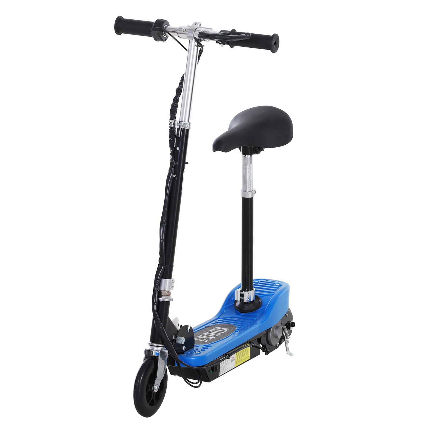 Outdoor Ride On Powered Scooter for kids Sporting Toy 120W Motor Bike 2 x 12V Battery - Blue