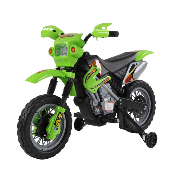 6V Kids Child Electric Motorbike Ride on Motorcycle Scooter Children Toy Gift for 3-6 Years (Green)