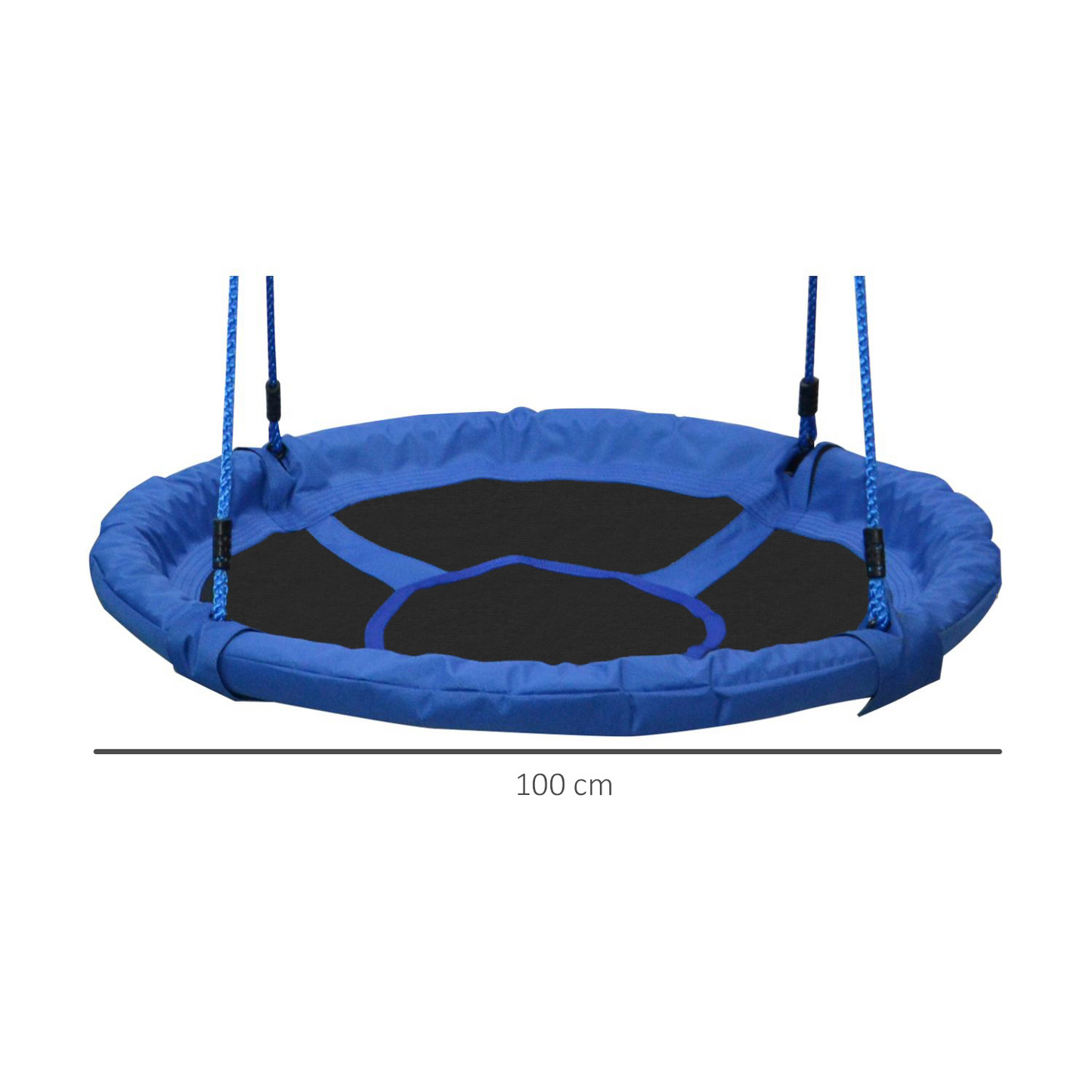 40 Inch / 100 cm Tree Swing Round Kids Nest Swing Seat for Outdoor Backyard Garden Play Activity Blue