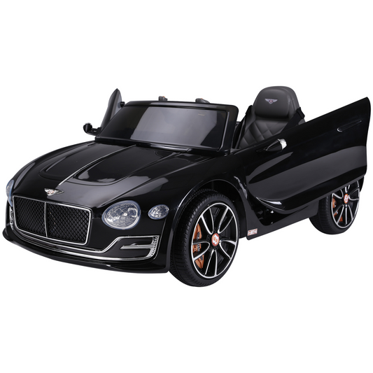 Bentley GT Electric Kids Ride On Car 12V Battery Powered Toy Two Motors with LED Light Music Parental Remote Control for 3 - 5 Years Black Bentley