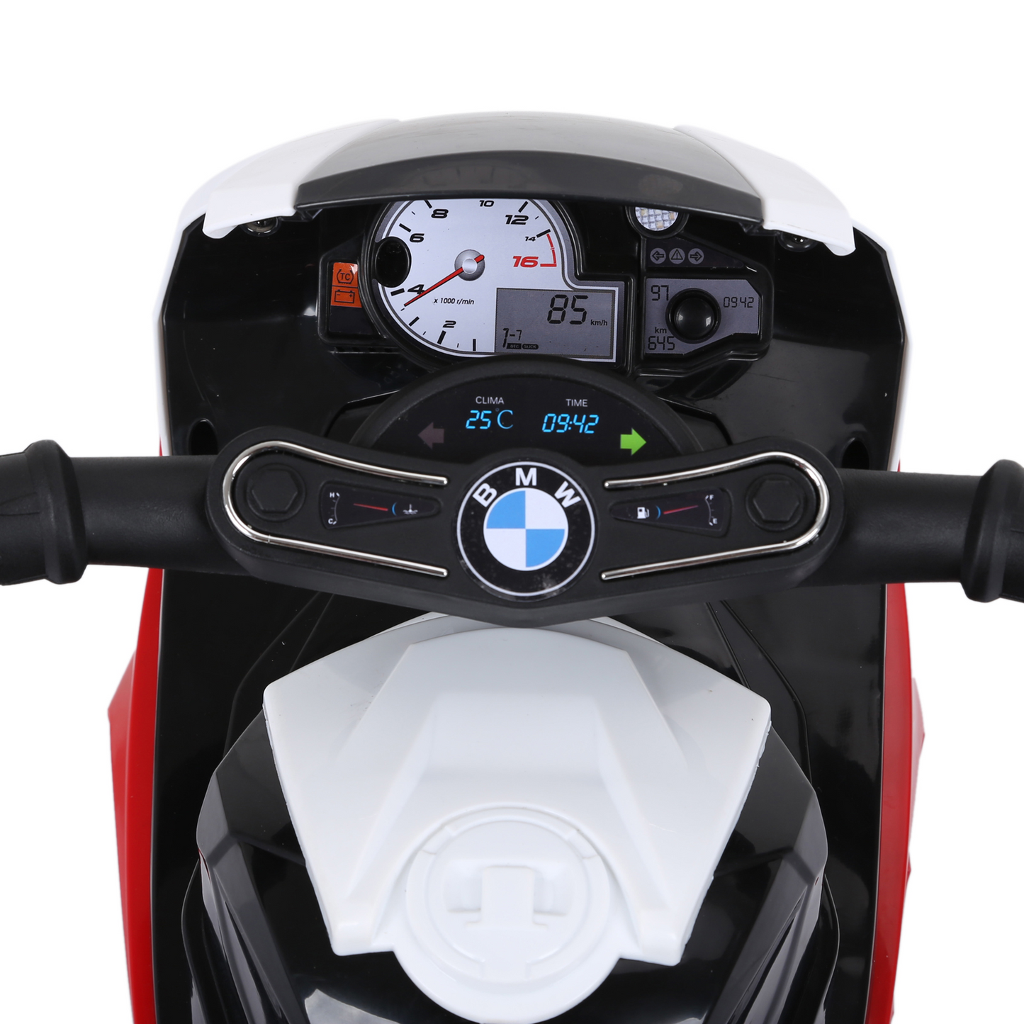 Licensed BMW 3 Wheel Electric Motorbike Ride on Motorcycle w/ Headlights Music Battery Powered Play Bike 6V Red BMW S1000RR