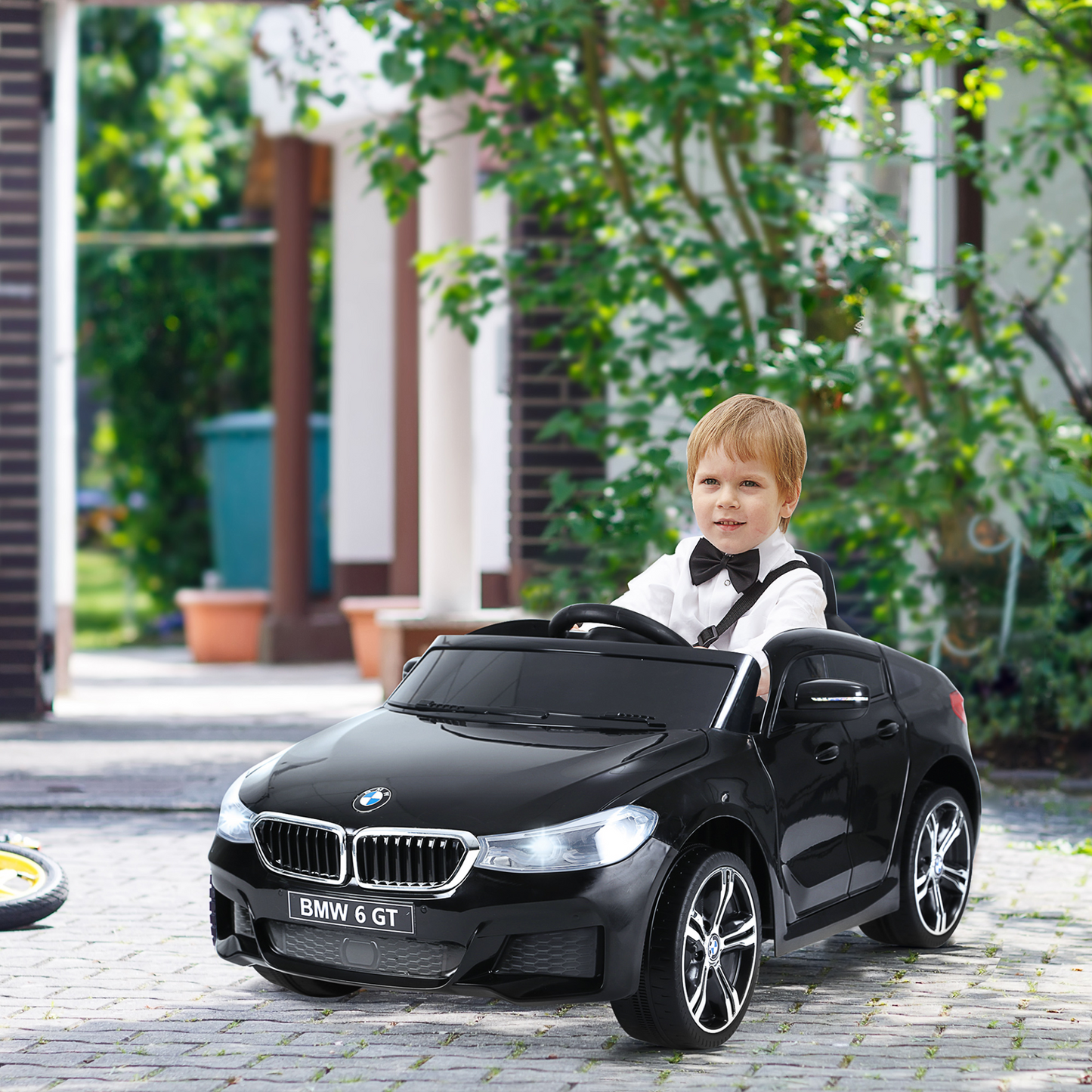 BMW 6 GT Electric Kids Ride on Car BMW 6GT Electric Battery Powered Cord Led Headlights Music Play with Remote