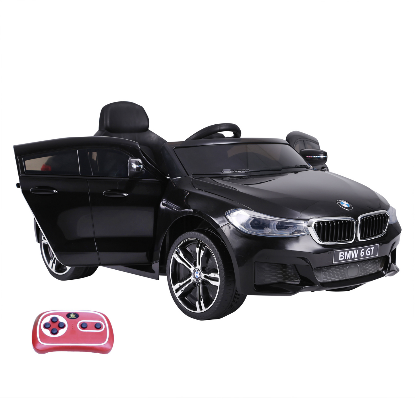 BMW 6 GT Electric Kids Ride on Car BMW 6GT Electric Battery Powered Cord Led Headlights Music Play with Remote