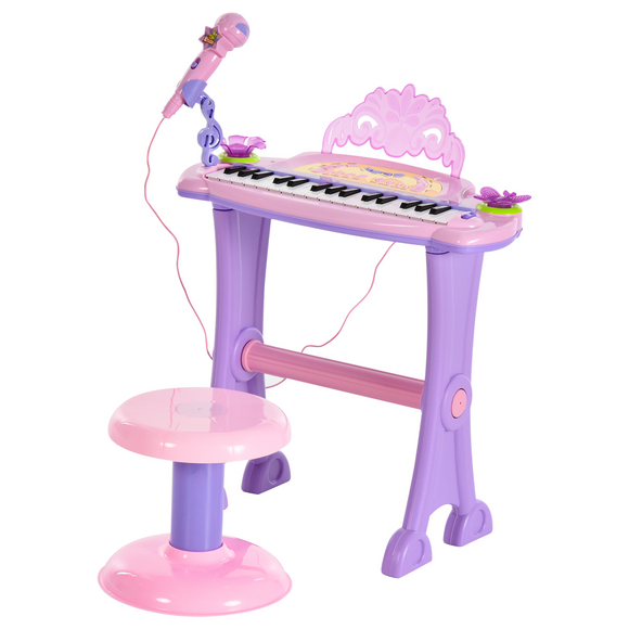 32 Keys Kids Mini Electronic Keyboard Musical Instrument Educational Game Toy Children Grand Piano Stool Micropho