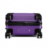 K1871-1L - Kono ABS Sculpted Horizontal Design 20 Inch Cabin Luggage - Purple