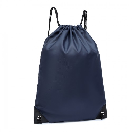 S2020 - Kono Polyester Drawstring Backpack - Navy