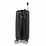 K1777L - Kono 19 Inch ABS Hard Shell Suitcase Luggage - Black