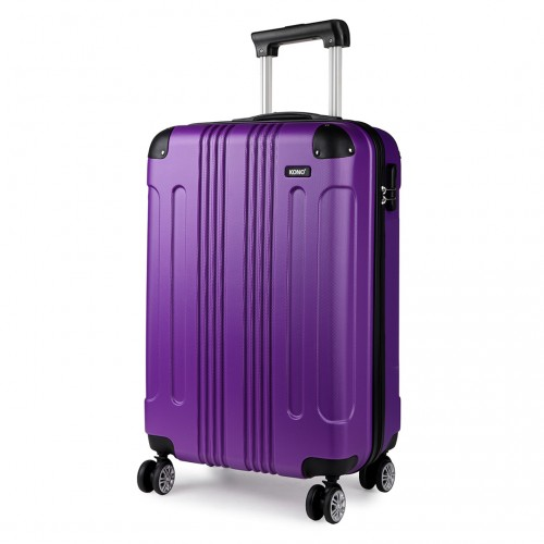 K1777L - Kono 19 Inch ABS Hard Shell Suitcase Luggage - Purple