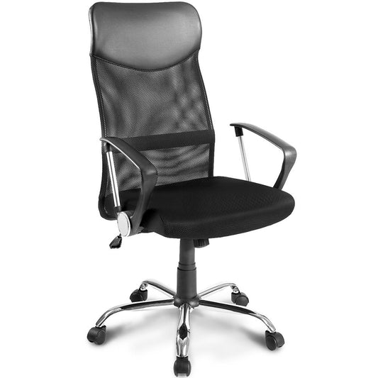 Office Black Desk Chair Home Office Chair Mesh Chair Adjustable Back Lumbar Support Ergonomic Task Chair Executive Computer Height Adjustable Swivel Desk Chair