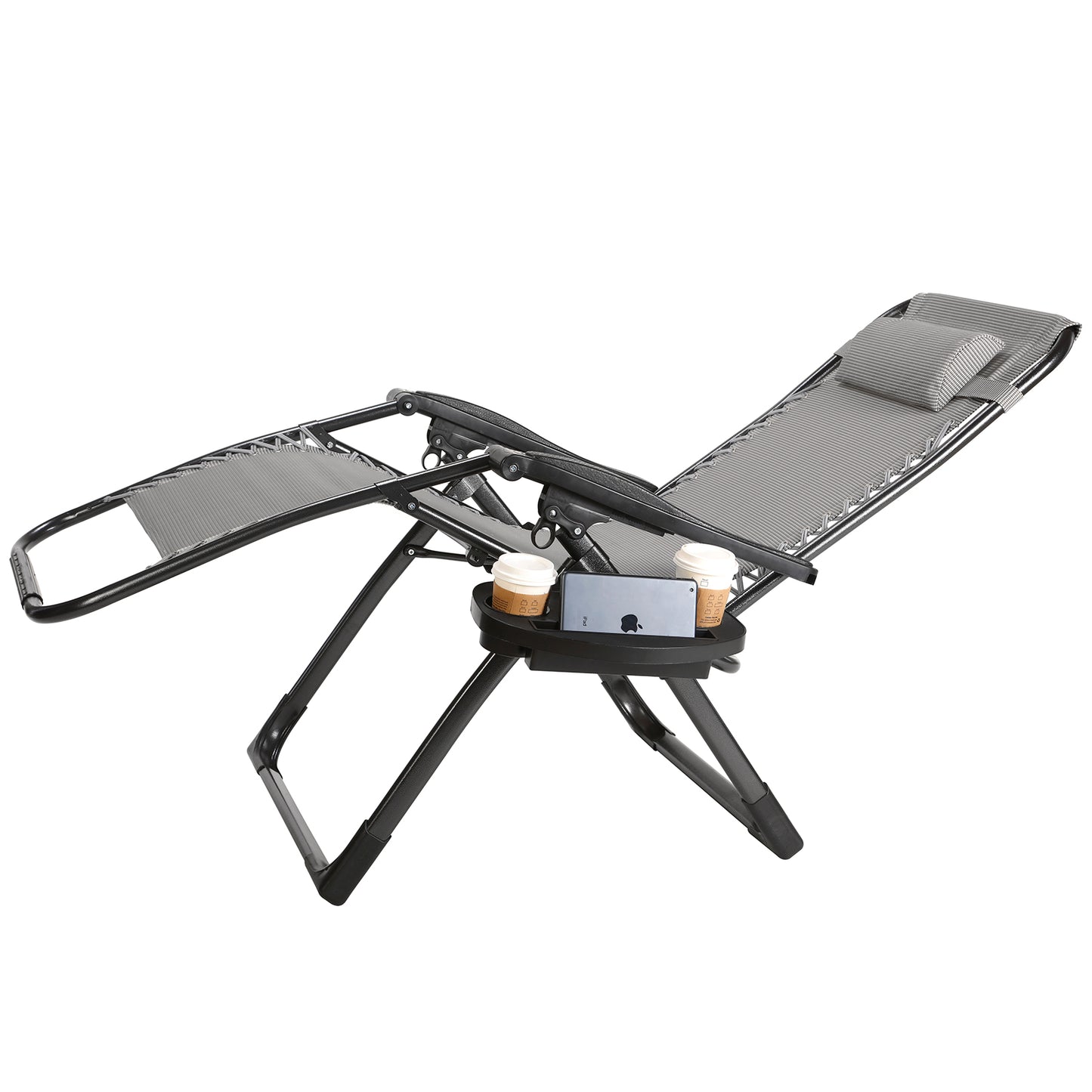 Large Beach Chair with 180kg support, recline and cup holder