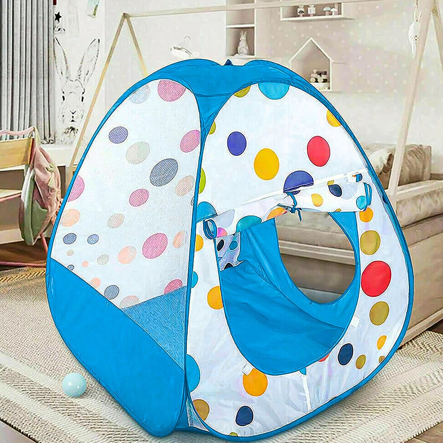 3 in 1 Kids Play Tent Baby Tunnel Ocean Ball Pit Toy Playhouse Playhouse for Kids