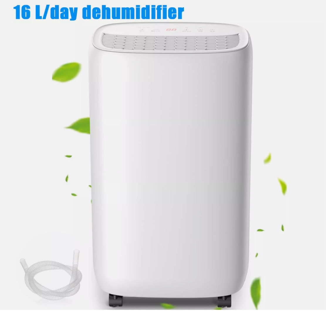 16L ECO - Dehumidifier Air Purifier with Humidistat LCD Display for Home