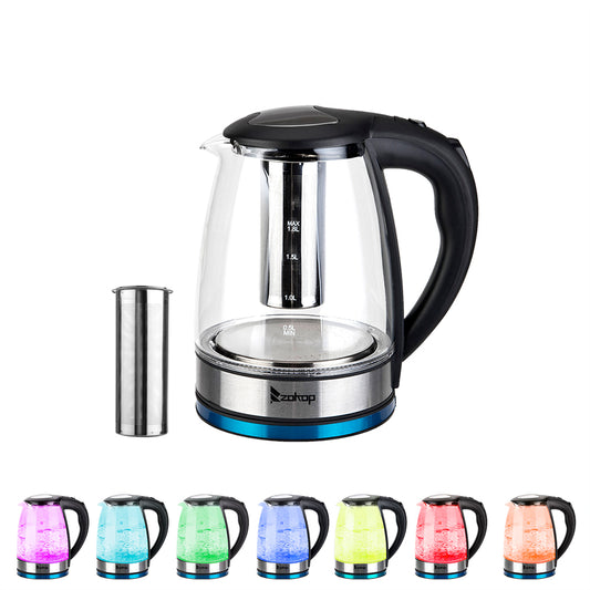 ZOKOP HD-1861-A 

220V 2000W 
1.8L 
Glass Kettle 
UK Plug