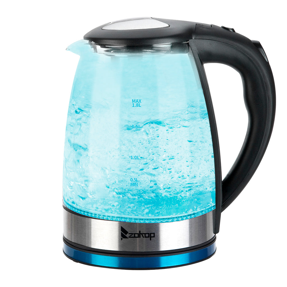 ZOKOP HD-1861-A 

220V 2000W 
1.8L 
Glass Kettle 
UK Plug