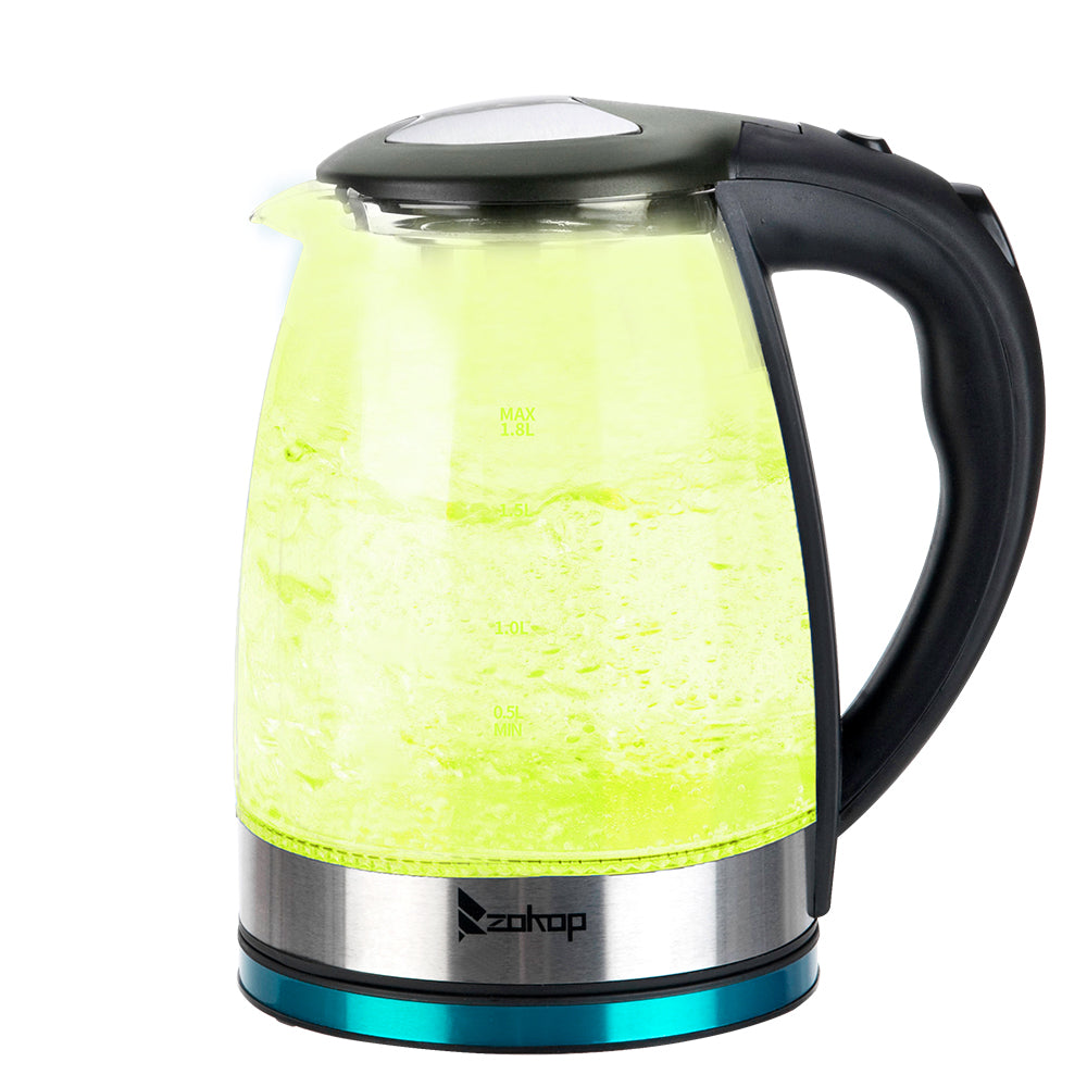 ZOKOP HD-1861-A 

220V 2000W 
1.8L 
Glass Kettle 
UK Plug