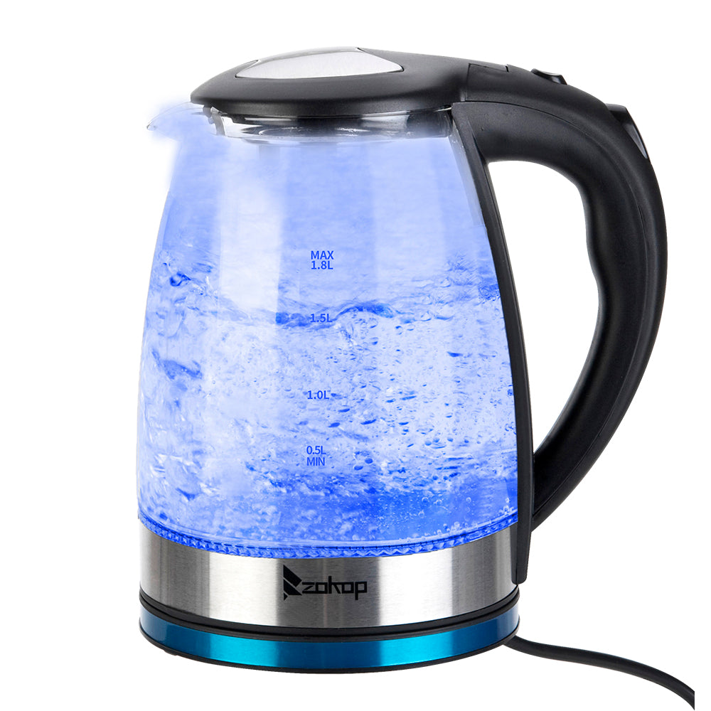 ZOKOP HD-1861-A 

220V 2000W 
1.8L 
Glass Kettle 
UK Plug