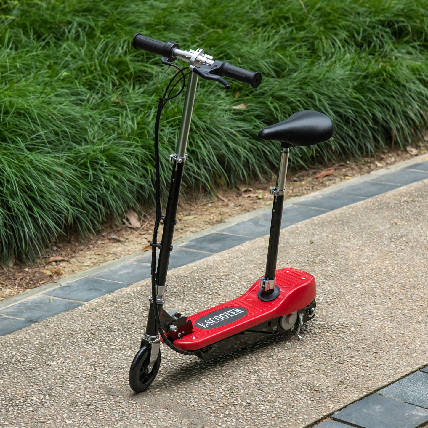 Outdoor Ride On Powered Scooter for kids Sporting Toy 120W 2 x 12V Battery - Red