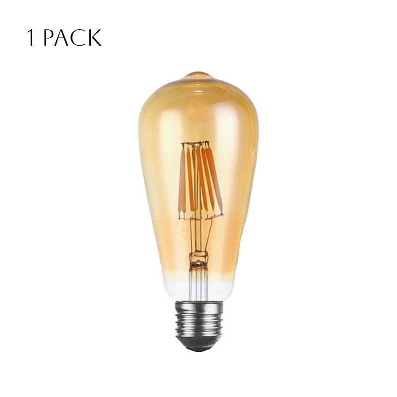 ST64 E27 Screw 6W Dimmable Vintage LED Retro Classic Filament Bulbs