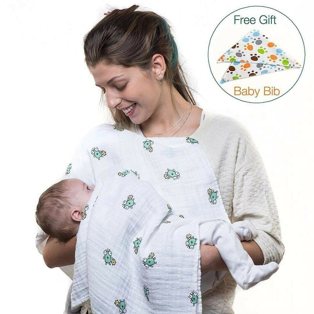 2 Pack Premium Muslin Extra Soft Swaddle Baby Blankets