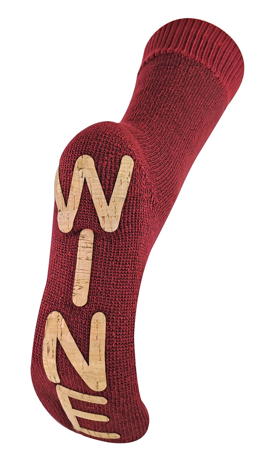 Ladies Thermal Fleece Lined Wine Slipper Socks