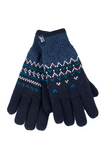 Womens Patterned Fleece Lined Thermal Gloves