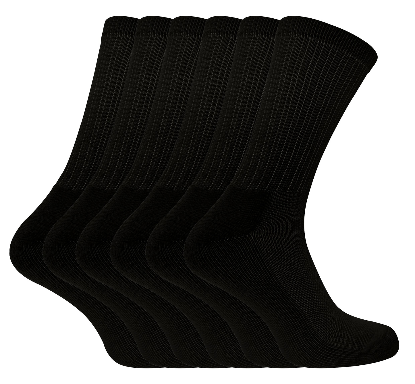 6 Pairs Ladies Bamboo Organic Cotton Sports Socks