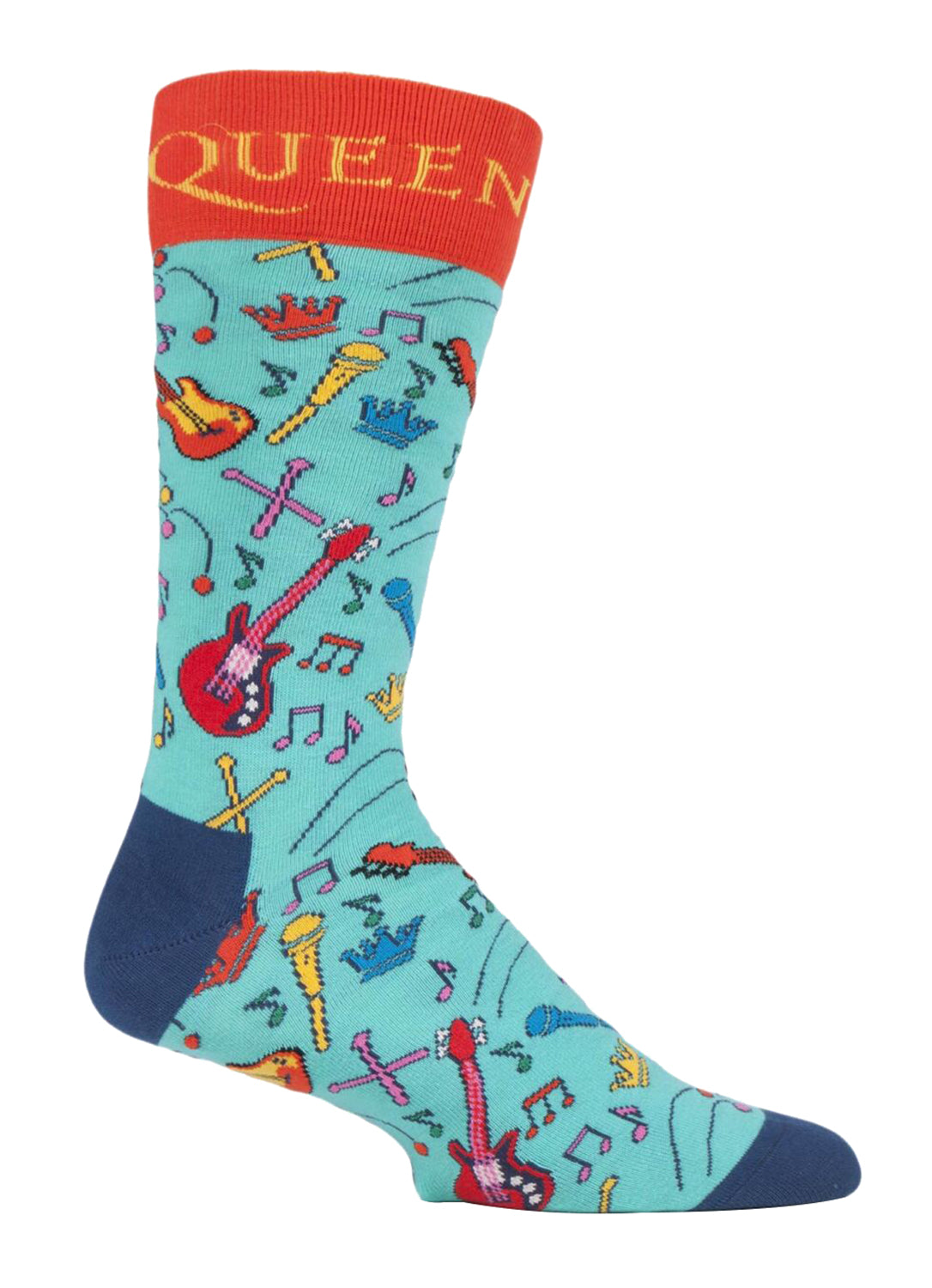 Mens Official Licensed Rock Band Queen Socks