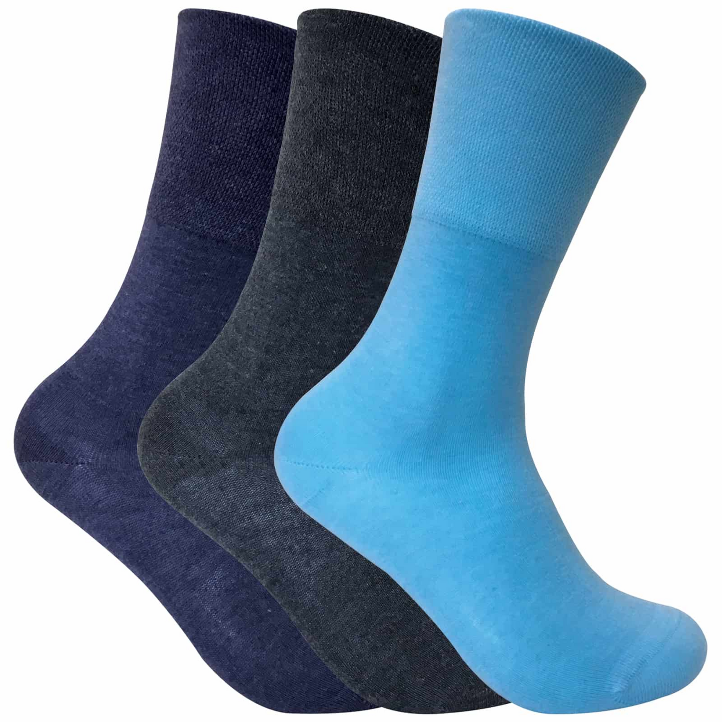 3 Pairs Ladies Non Elastic Thermal Diabetic Socks