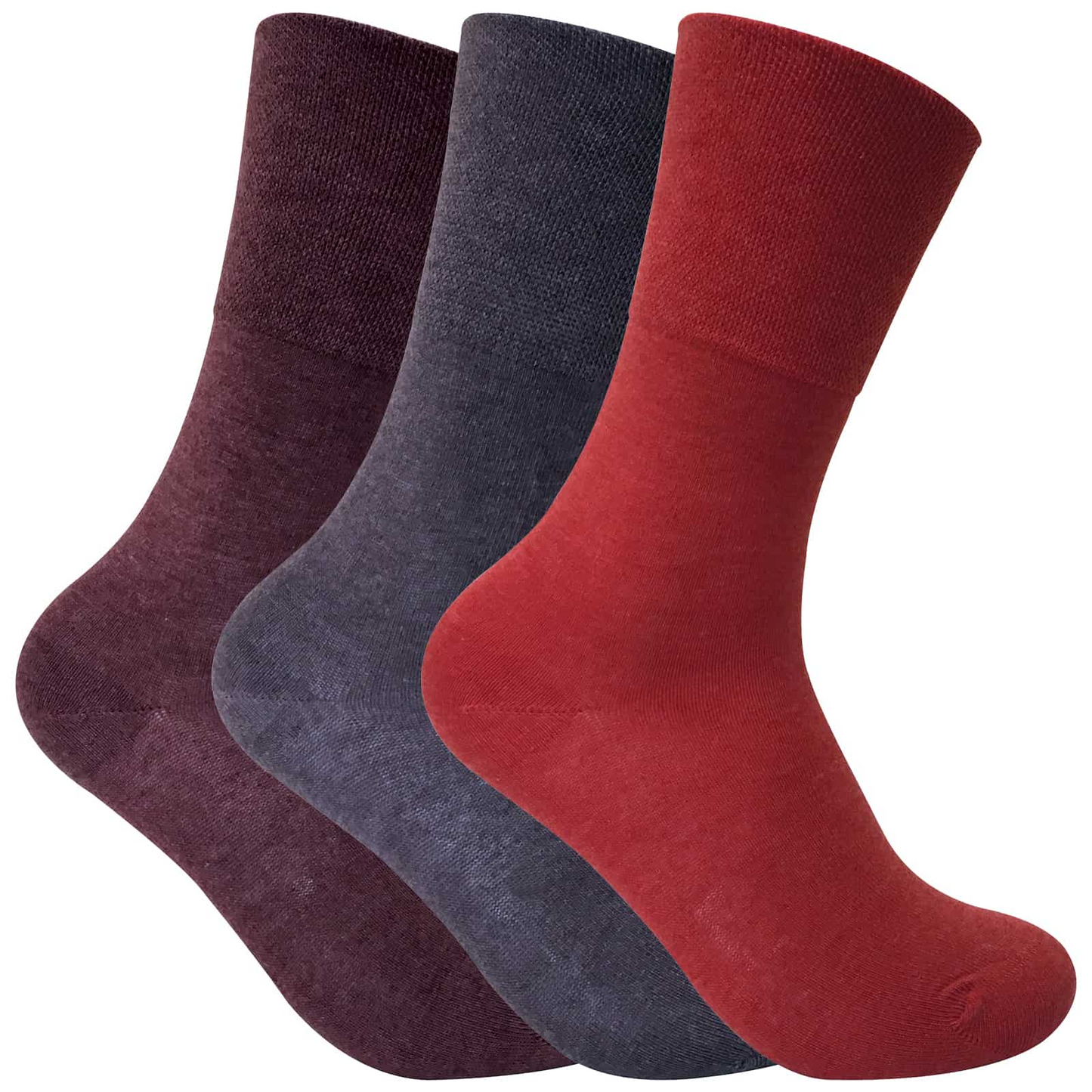 3 Pairs Ladies Non Elastic Thermal Diabetic Socks