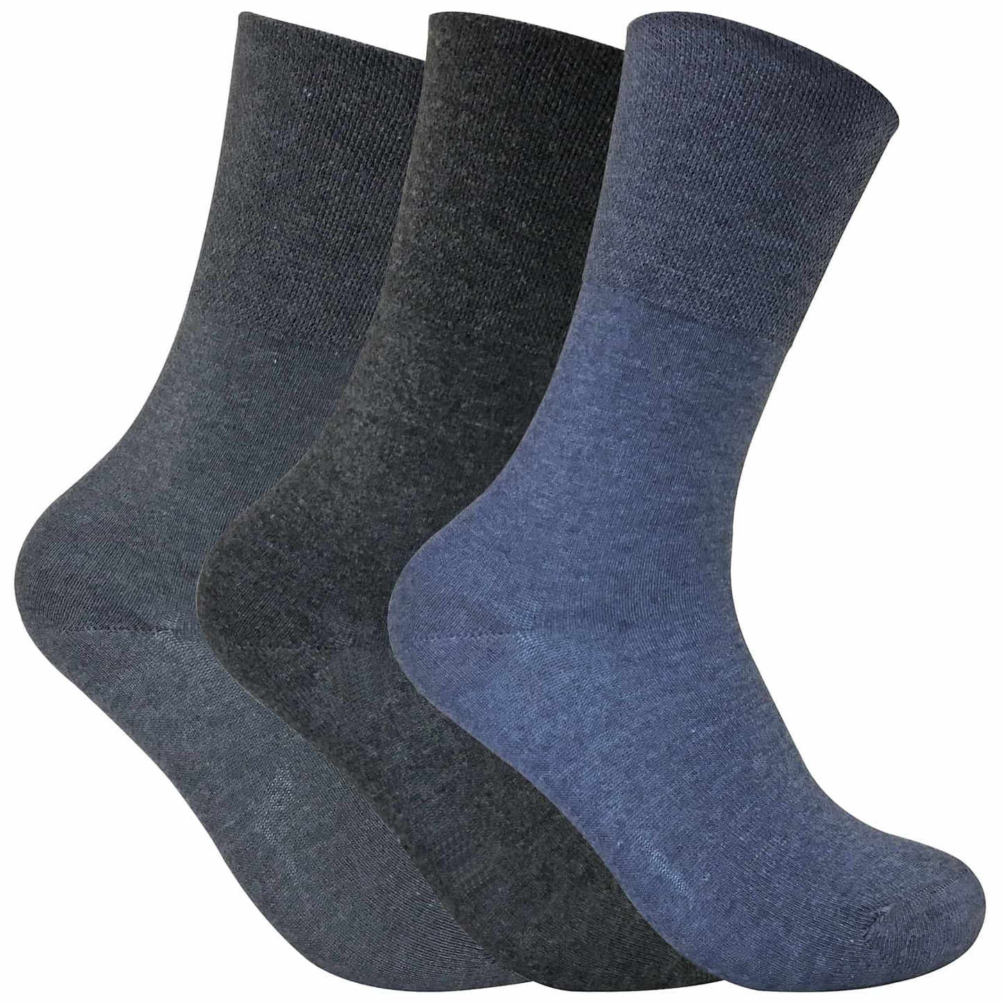 3 Pairs Ladies Non Elastic Thermal Diabetic Socks