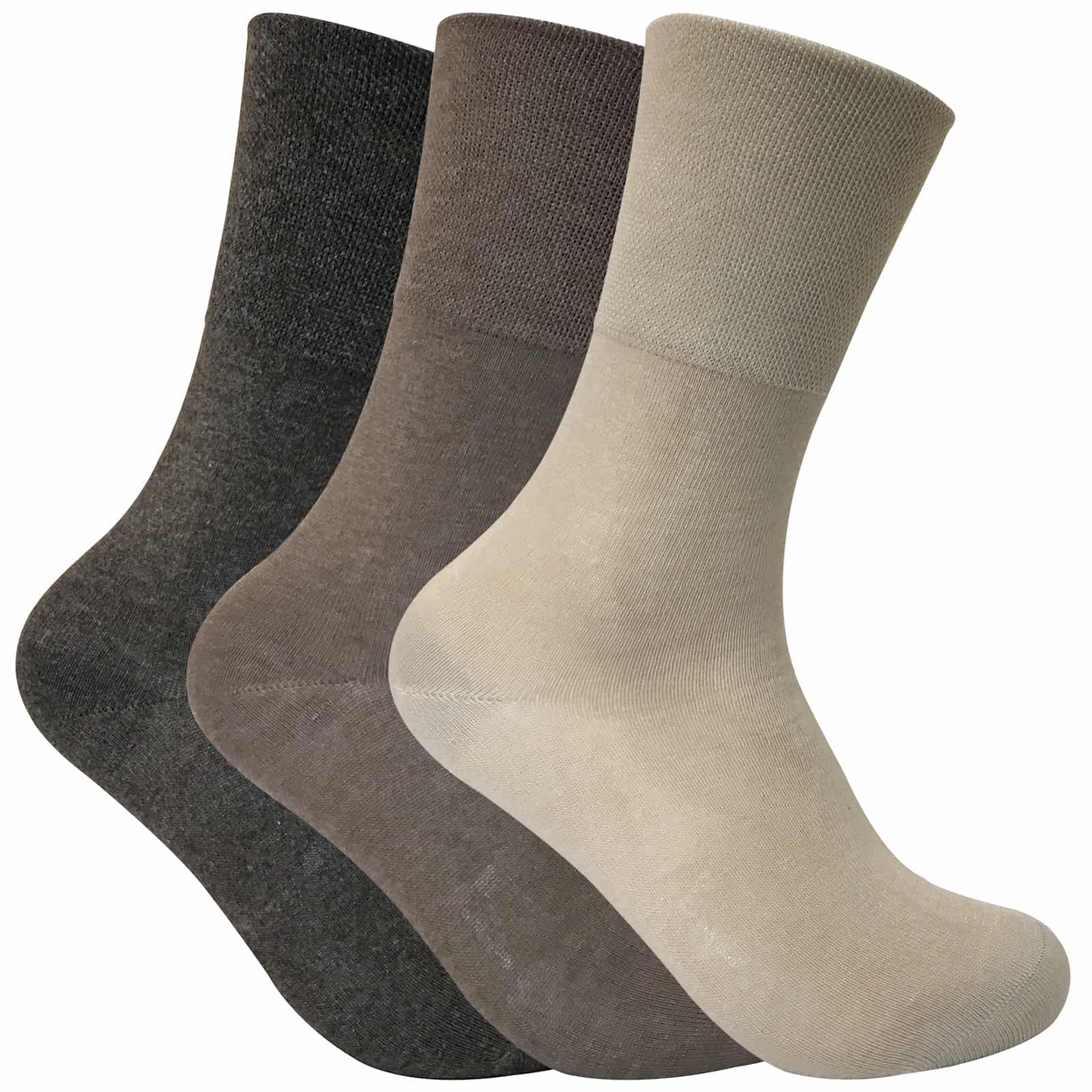 3 Pairs Ladies Non Elastic Thermal Diabetic Socks