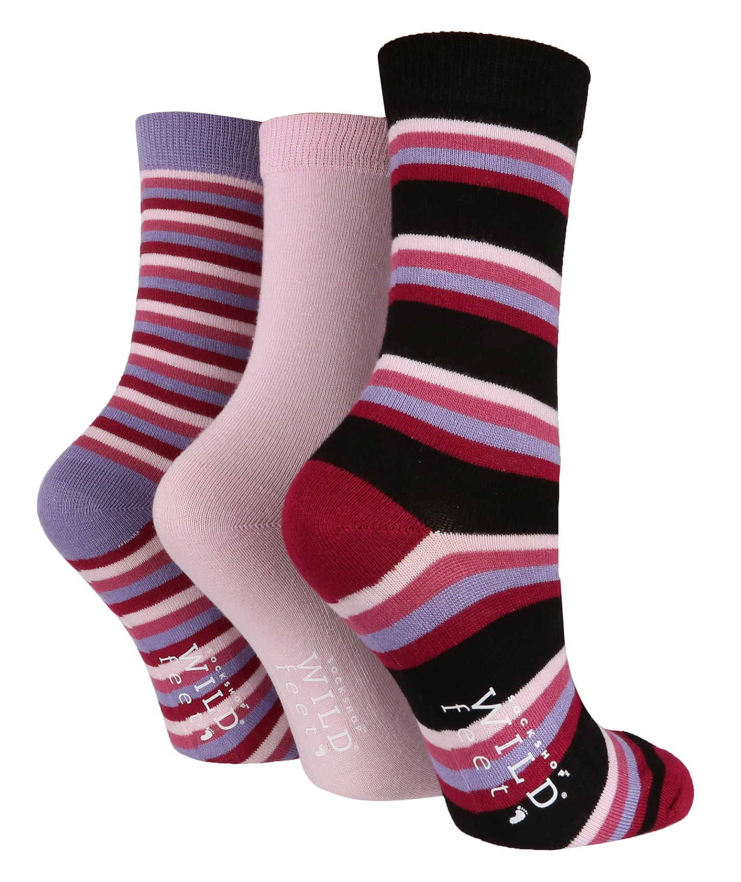 3 Pairs Ladies Bamboo Socks | Patterned