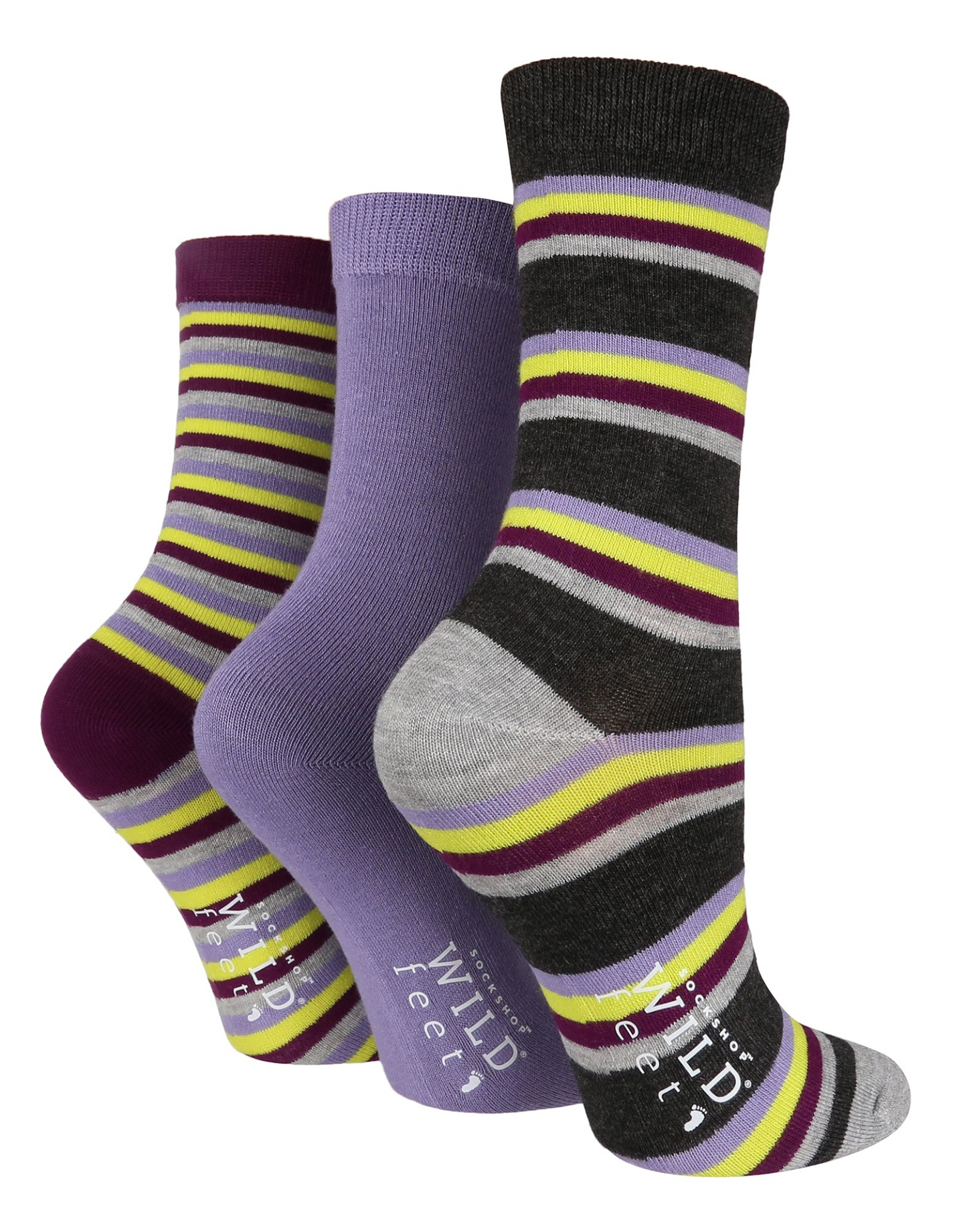 3 Pairs Ladies Bamboo Socks | Patterned