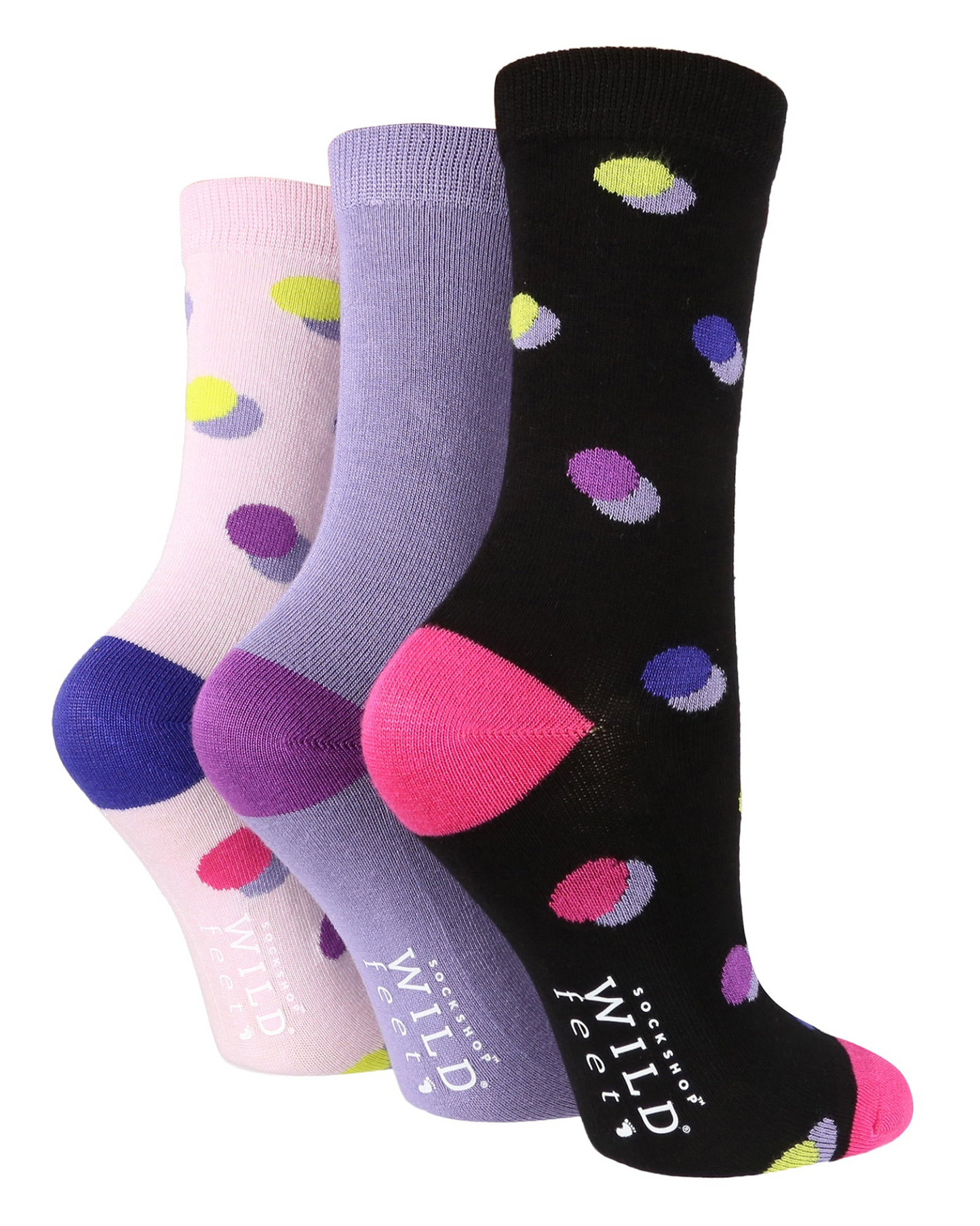 3 Pairs Ladies Bamboo Socks | Patterned