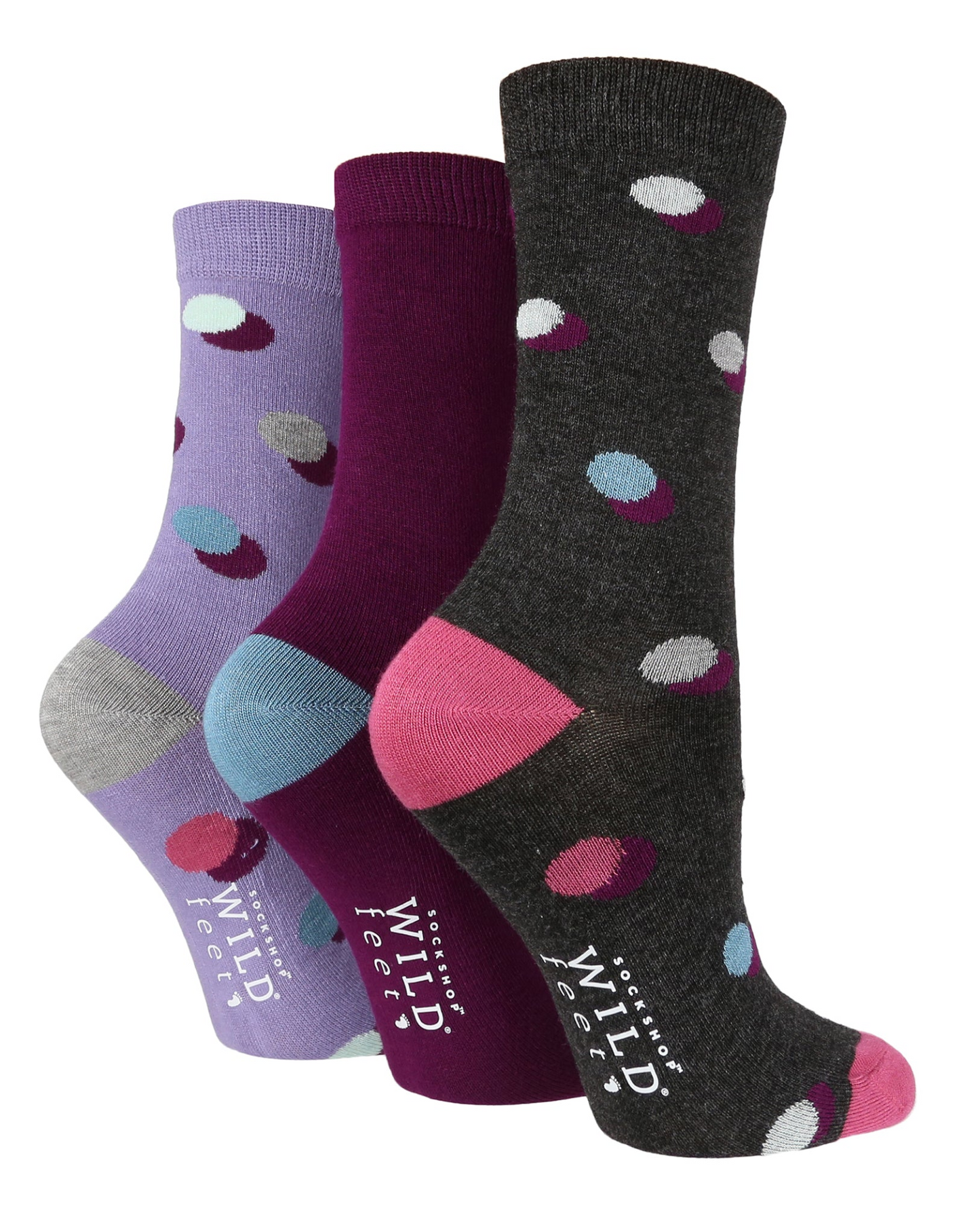 3 Pairs Ladies Bamboo Socks | Patterned