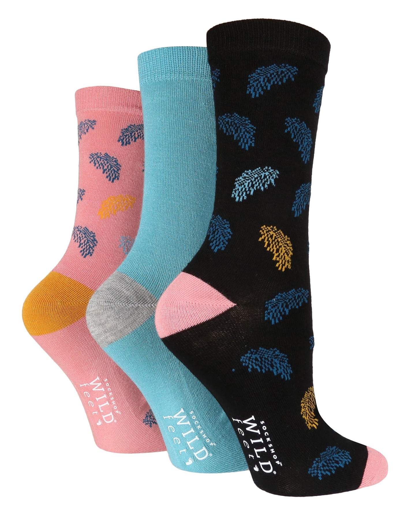 3 Pairs Ladies Bamboo Socks | Patterned