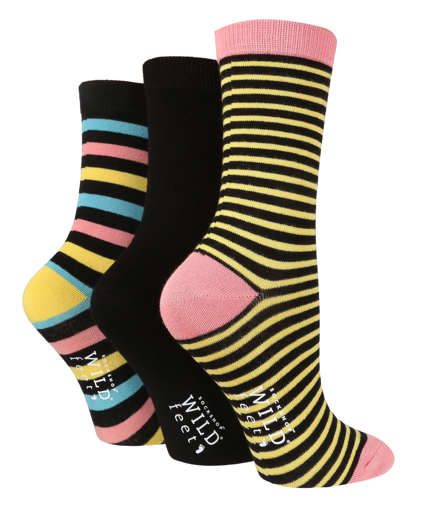 3 Pairs Ladies Bamboo Socks | Patterned