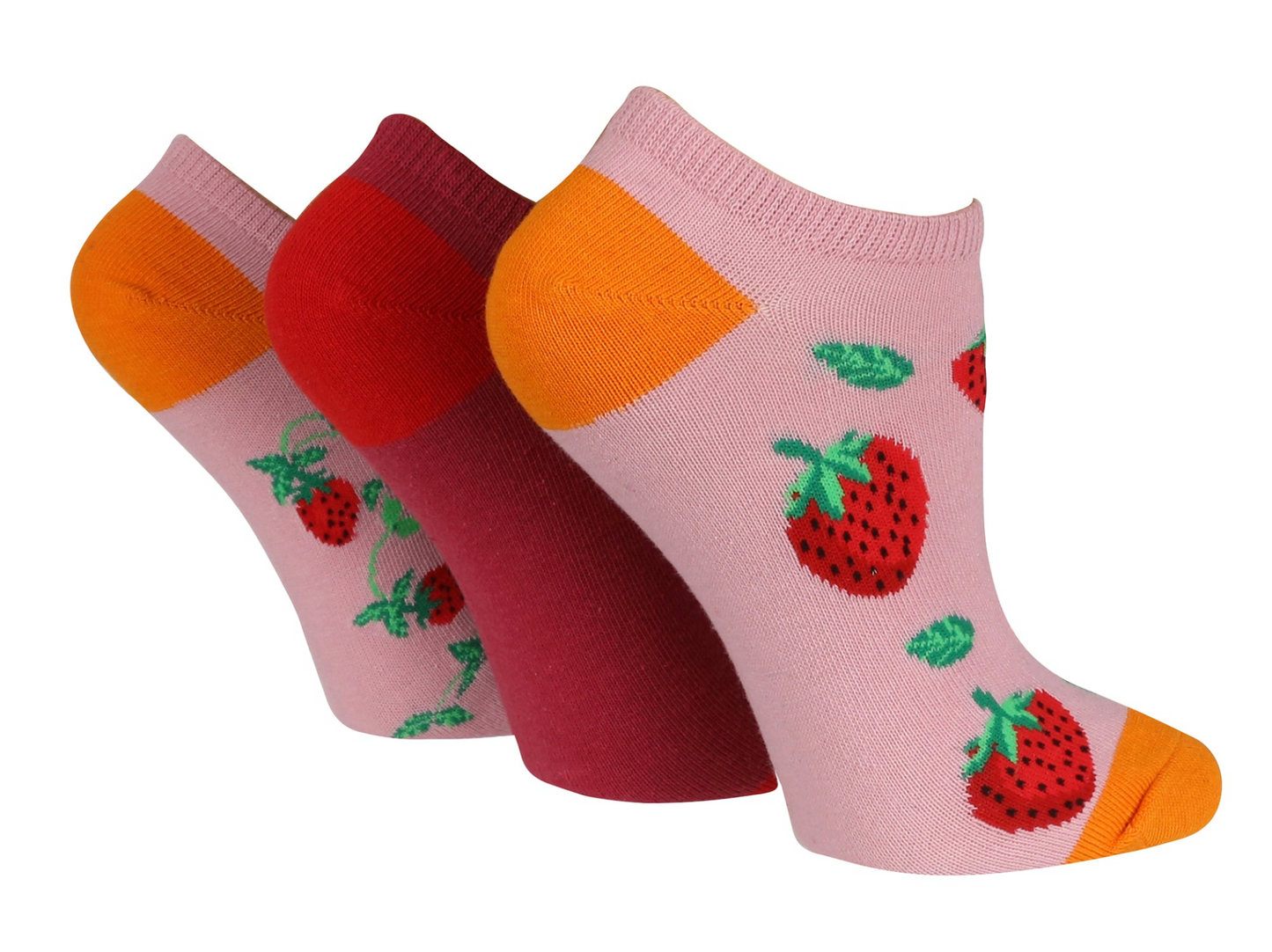 3 Pairs Ladies Trainer Socks | Animals