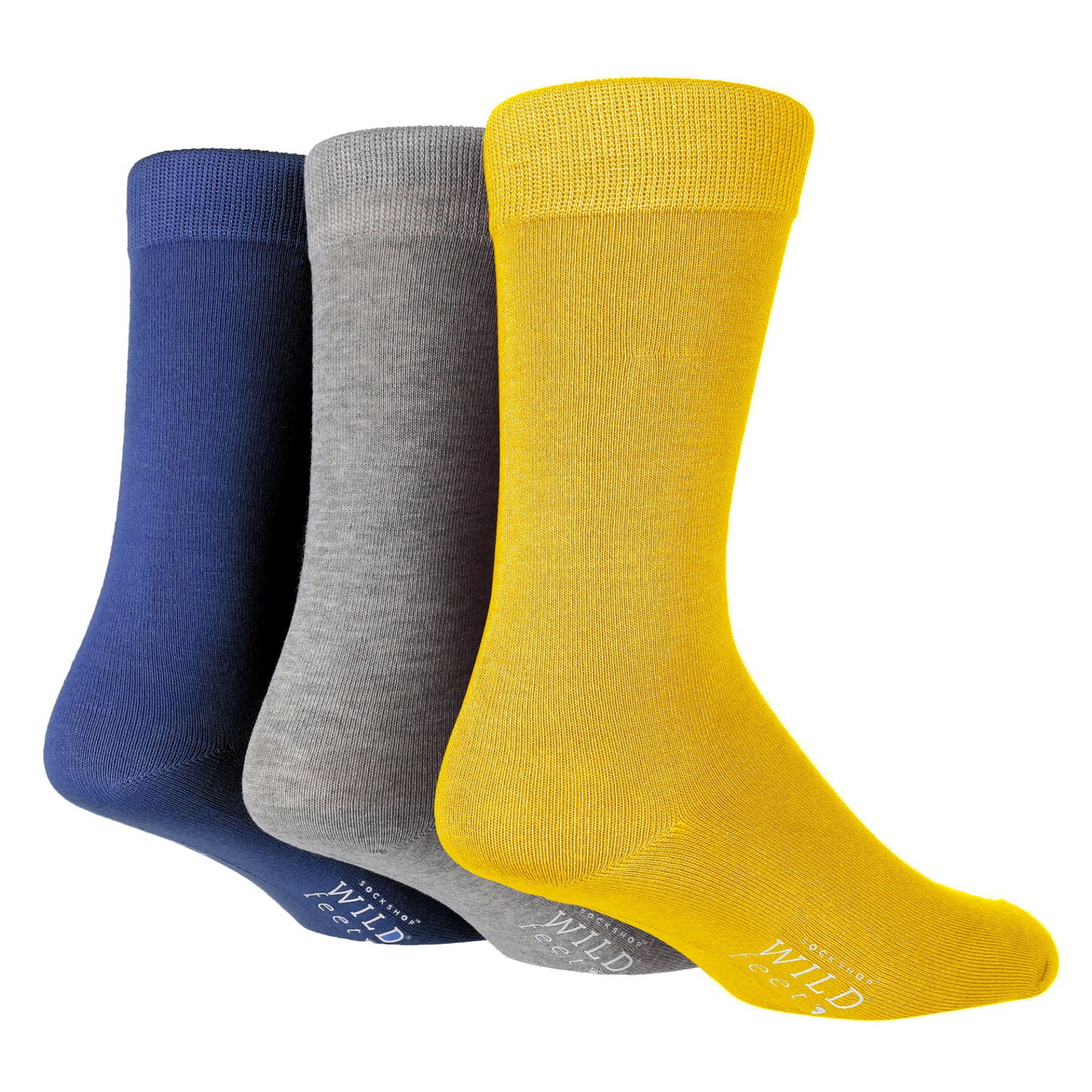 3 Pairs Mens Bamboo Socks | Plain