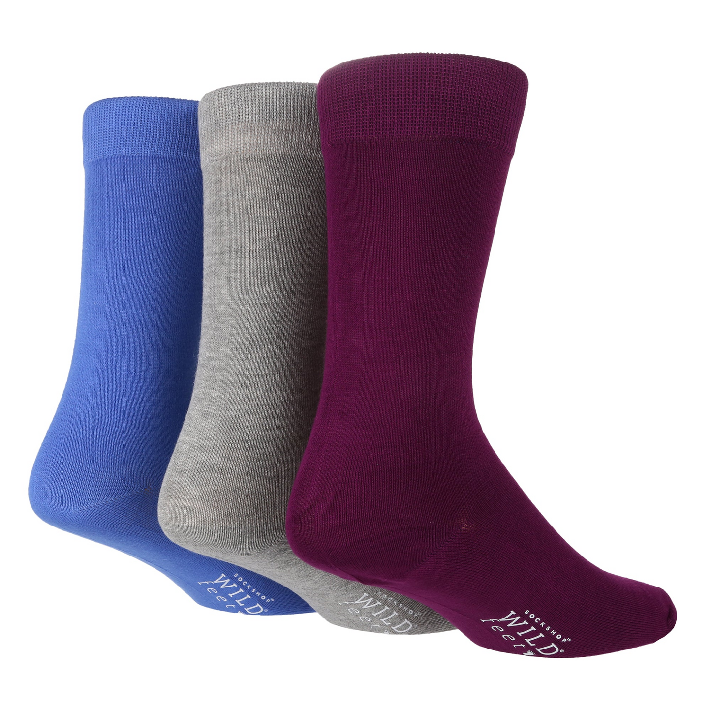 3 Pairs Mens Bamboo Socks | Plain