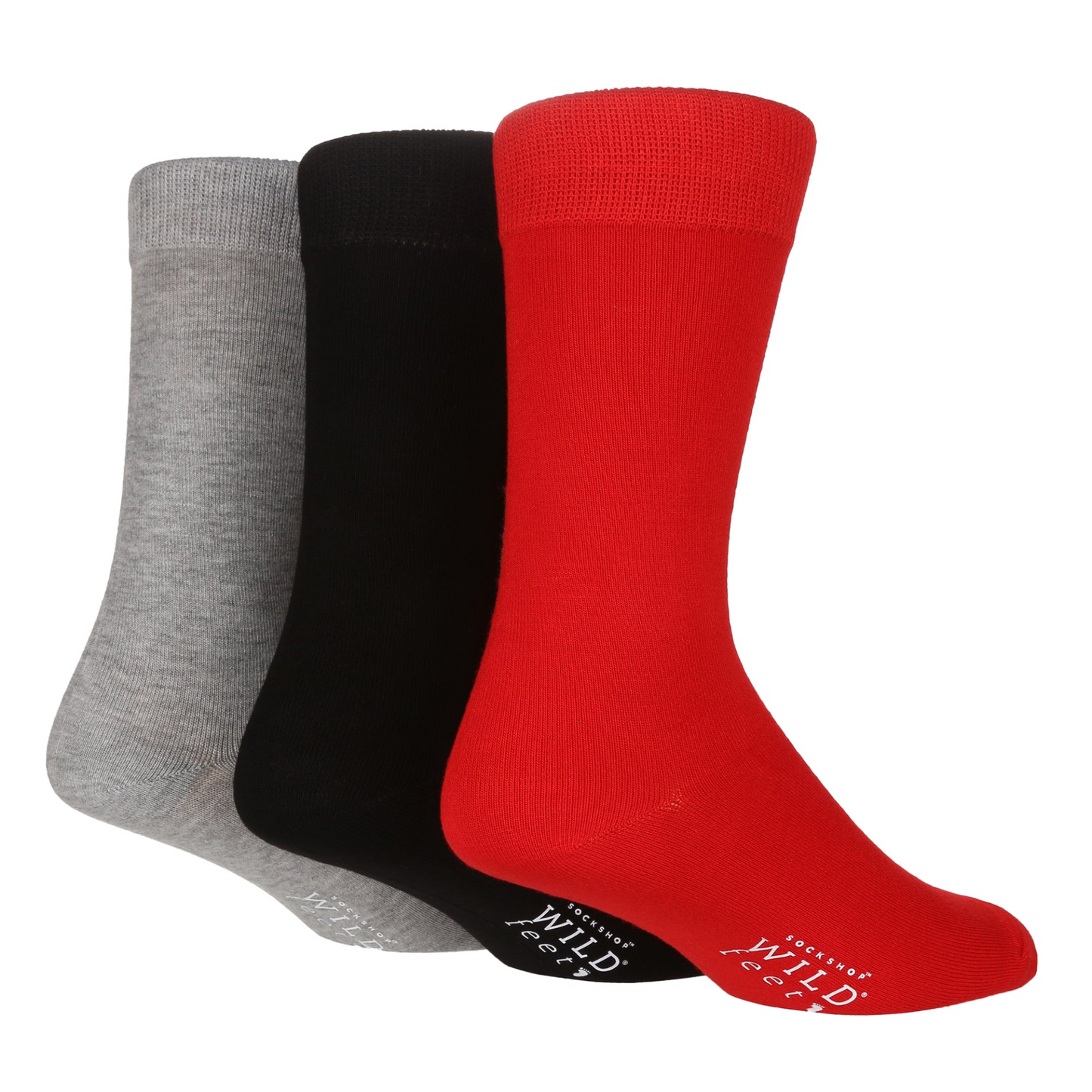 3 Pairs Mens Bamboo Socks | Plain