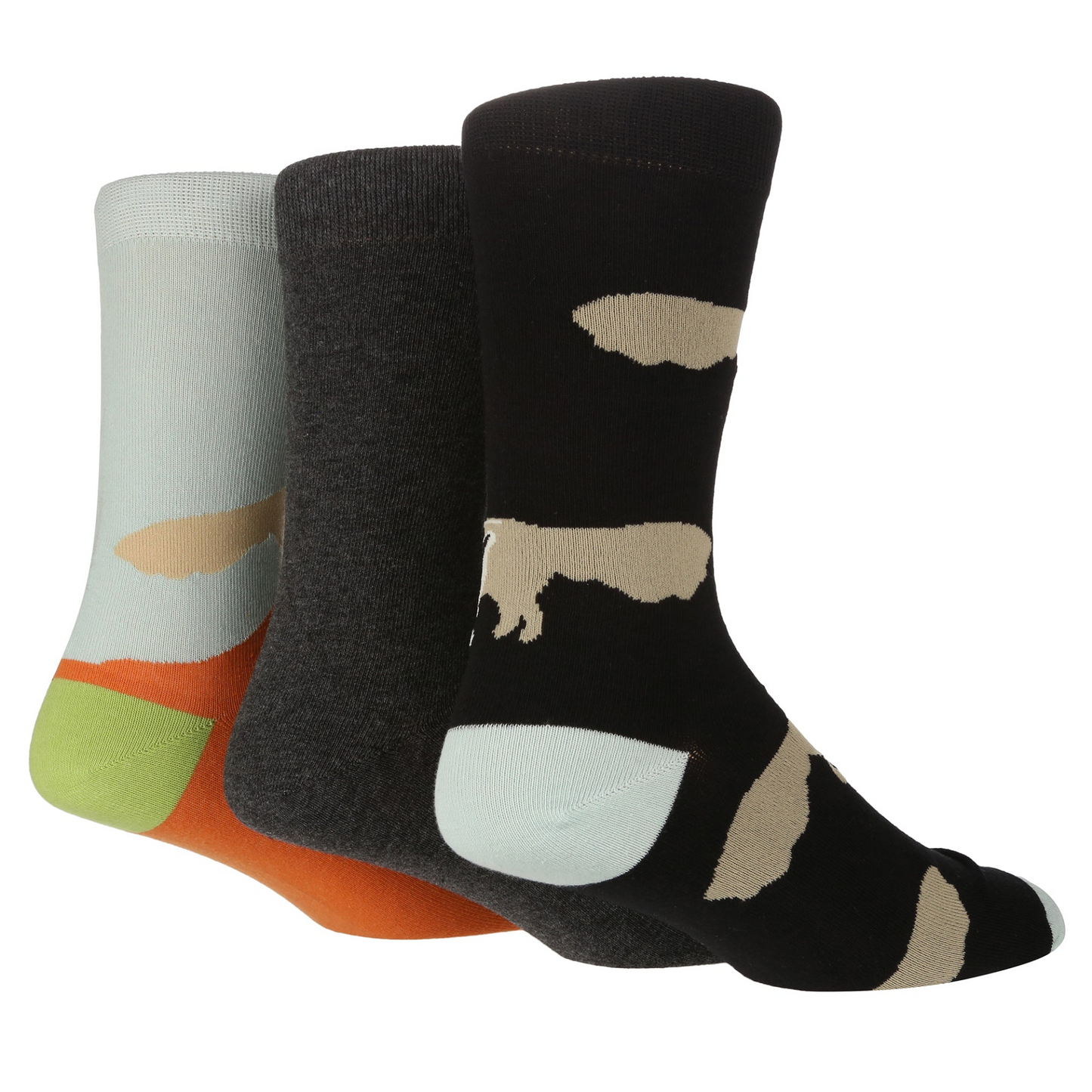 3 Pairs Mens Cotton Socks | Novelty