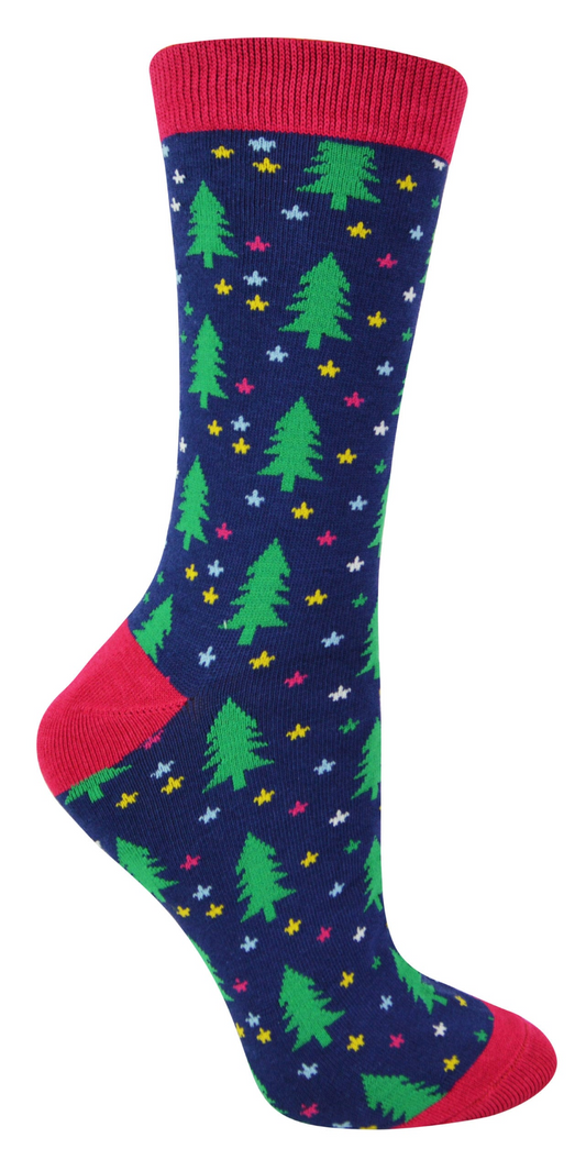 Ladies Novelty Bamboo Christmas Socks