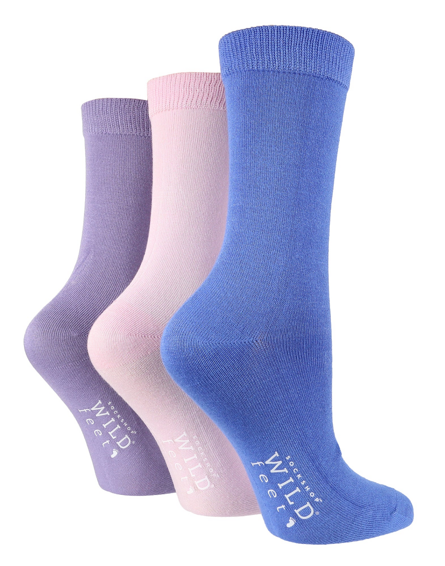 3 Pairs Ladies Bamboo Socks | Plain