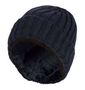 Boys Casual Ribbed Turn Over Winter Thermal Hat