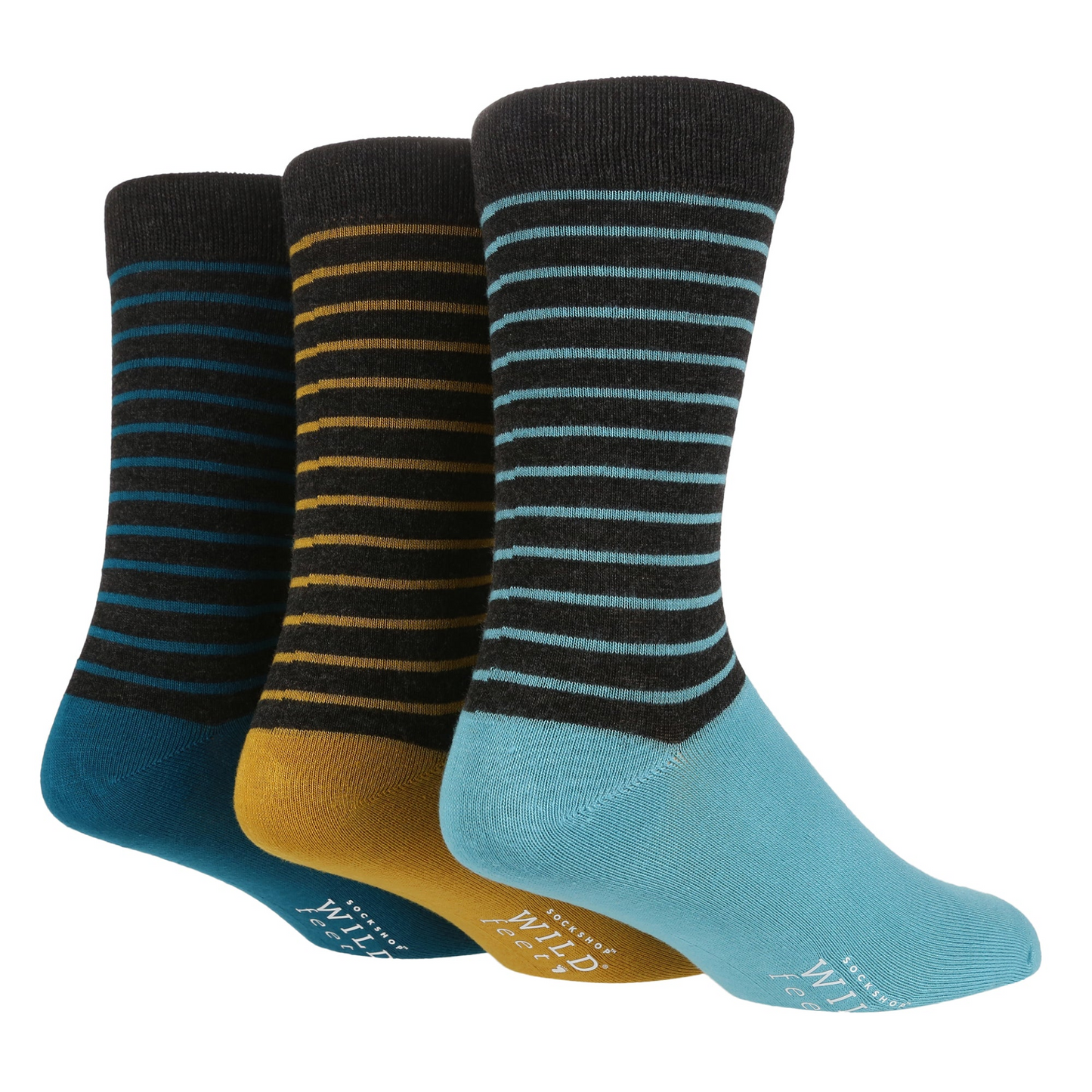 3 Pairs Mens Bamboo Socks | Patterned