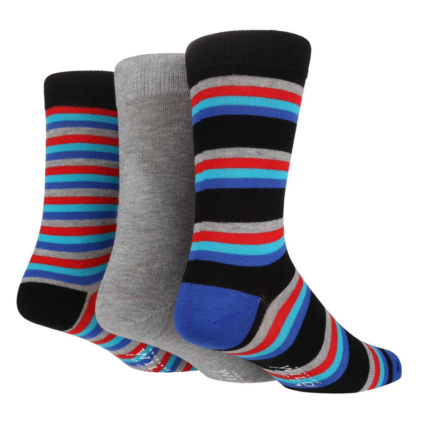 3 Pairs Mens Bamboo Socks | Patterned