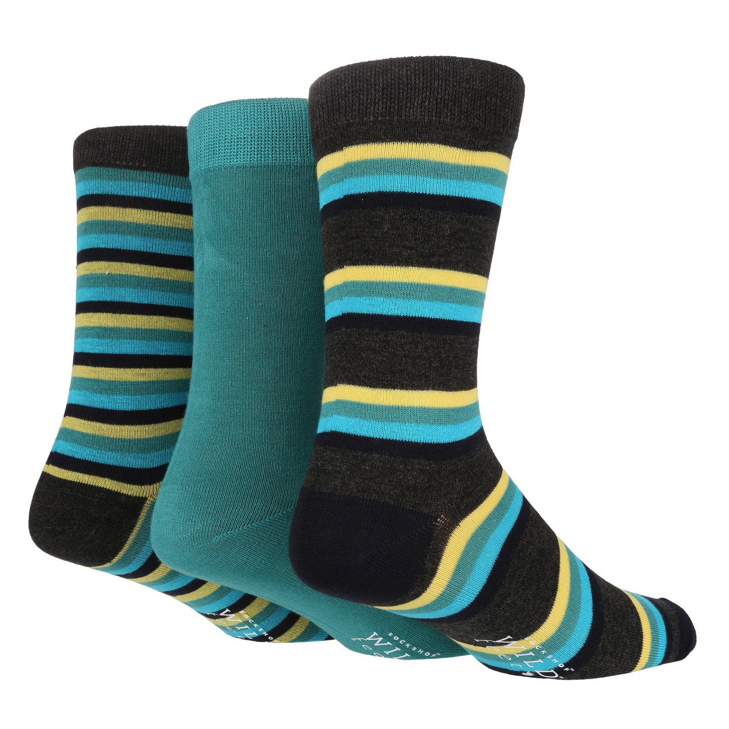 3 Pairs Mens Bamboo Socks | Patterned